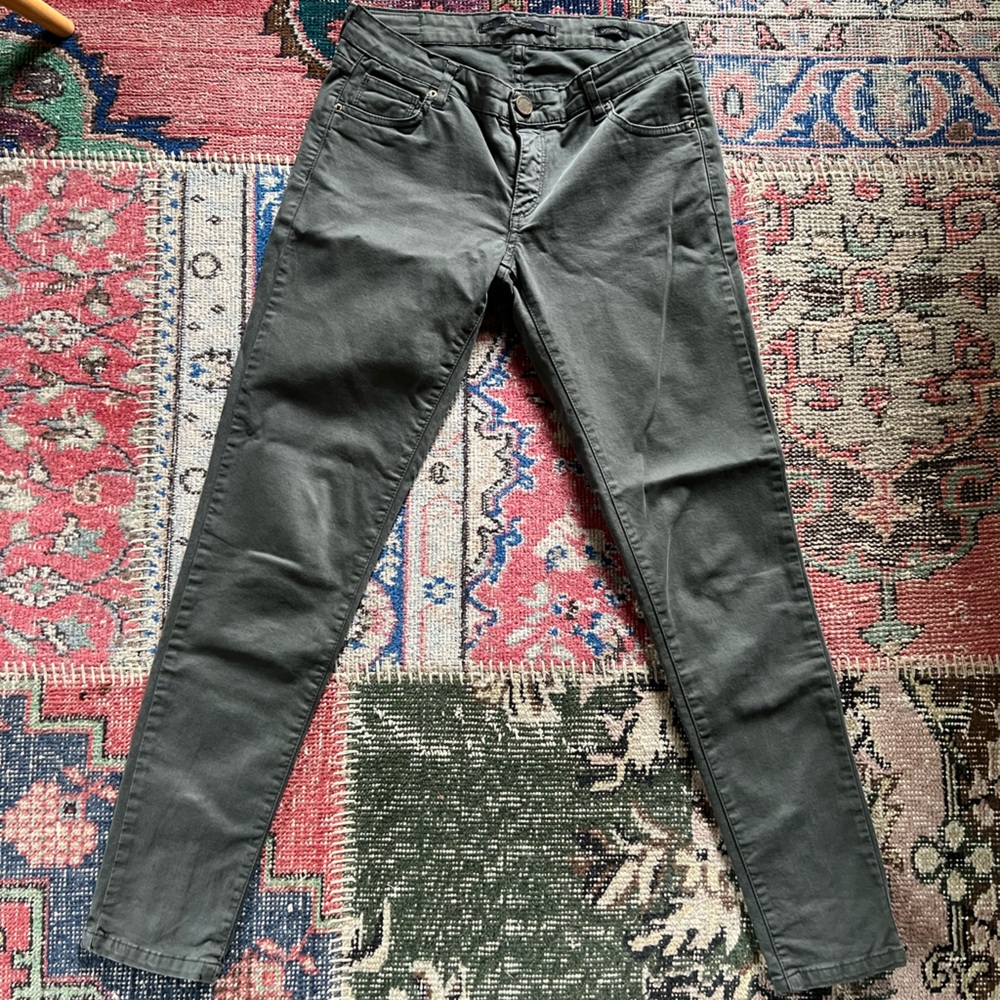 Zara khaki Skinny cargo utility pants